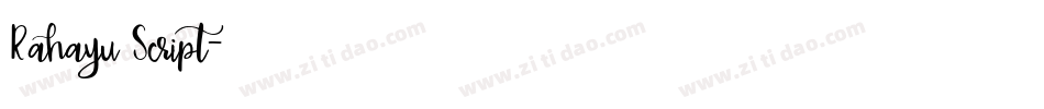 Rahayu Script字体转换